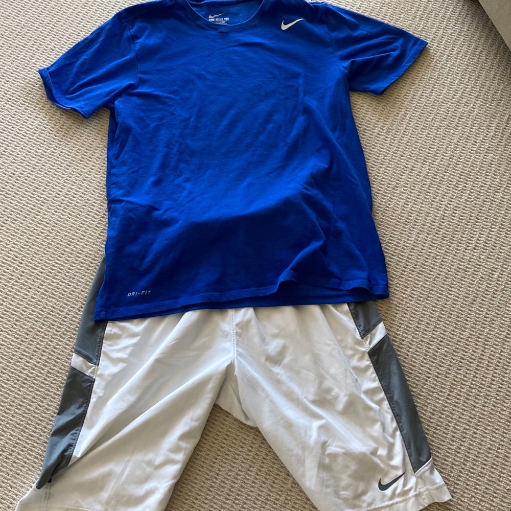 Nike shorts (sz S) AND t shirt (sz M)